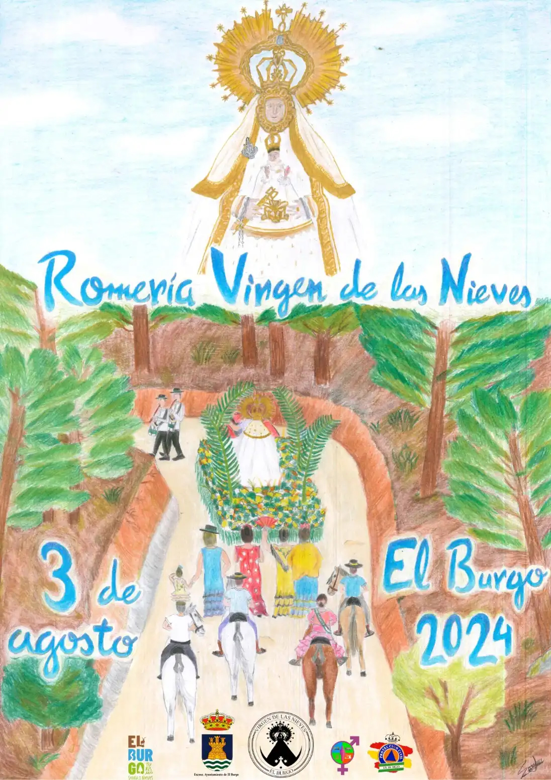 Romería en honor de Nuestra Señora de las Nieves 2024 El Burgo